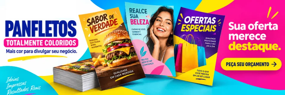 Panfletos personalizados em Belo Horizonte