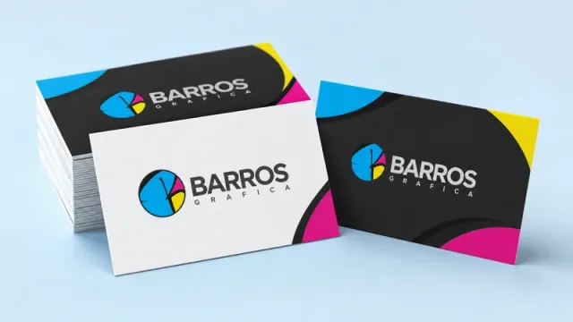 Cartões de visita personalizados da Gráfica Barros